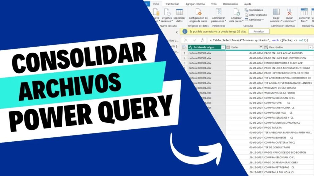 Consolidar Archivos con Power Query